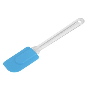 Kitchen Gadget Plastic Handle Nonstick Cake Cream Butter Spatula Scraper Blue - Picture 1 of 4