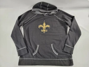 DAMEN NFL TEAM APPAREL NEW ORLEANS SAINTS Fleur de Lis PULLOVER FAN HOODIE 3XL - Bild 1 von 6