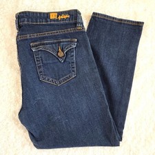 Kut From The Cloth Sz 10 Bardot Skinny Boyfriend Crop Jeans Denim