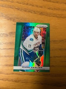 2013-14 Ryan Kesler Panini Prizm green hockey card - #188 - Vancouver Canucks