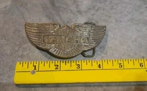 Vintage Yamaha Motorcycle Belt Buckle Solid Brass  - Picture 1 of 3