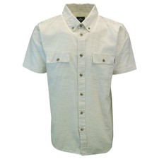 Rip Curl Men's Cream Lined S/S Woven Shirt (S01)
