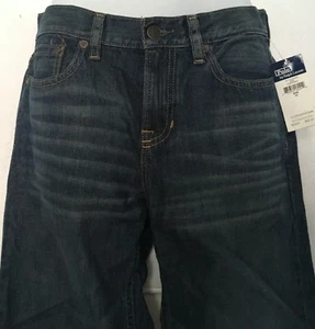 Ralph Lauren Polo Boys Jeans~Classic Fit~Thompson Wash~Dark Blue Denim~Sz 14~NWT - Picture 1 of 12