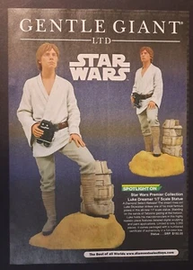 STAR WARS Premier Collection Luke Dreamer Statue GENTLE GIANT~Magazine PRINT AD  - Picture 1 of 1