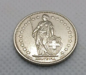 1981 Swiss Helvetia, One Franc, 1 FR Coin Switzerland - Picture 1 of 5