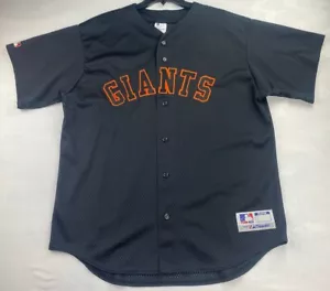 Vintage MLB Giants Trikot #27 Made In USA Schwarz Baseball Knopf Kurzarm XL - Bild 1 von 11