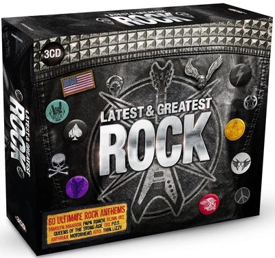 ROCK-LATEST & GREATEST 3 CD NEU BOX-SET LIZZY THIN/THE TROGGS/CHER/RUSH/FREE - Bild 1 von 2