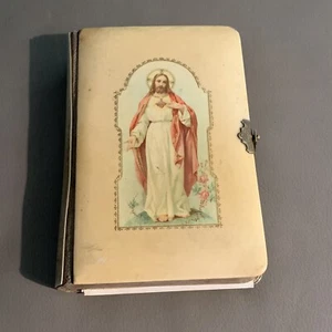 Bakelit Gebetbuch, um 1902-25 Kruzifix, Zelluloideinband Tschechisch Modlitba Buch - Bild 1 von 7