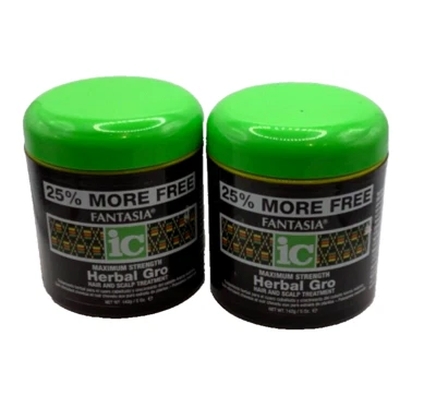 (2) Fantasia IC Maximum Strength Herbal Gro Hair & Scalp Treatment 5oz - Image 1 of 2