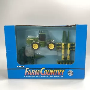 ERTL Farm Country 1/64 Scale John Deere 8560 Tractor & Implement Set #5805 NEW! - Picture 1 of 17
