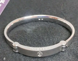 Charriol Sterling Silver 925 Bangle Bracelet Φ7cm 2.75" Japan Used - Picture 1 of 24