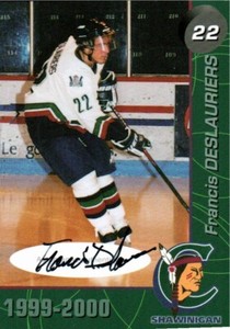Francis Deslauriers 1999-00 Shawinigan Cataractes Autographed Edition