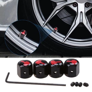4X Car Wheel Tire Air Pressure Valve Stem Dust Cover Anti-theft Caps Accessories - Picture 1 of 15