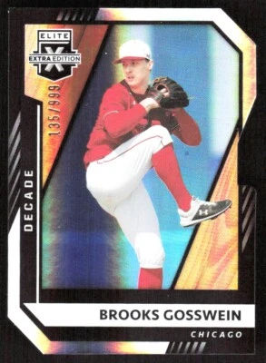 2021 5458D Panini Elite Extra Edition 203rd Decade Die Cut Brooks Gosswein - Image 1 of 2
