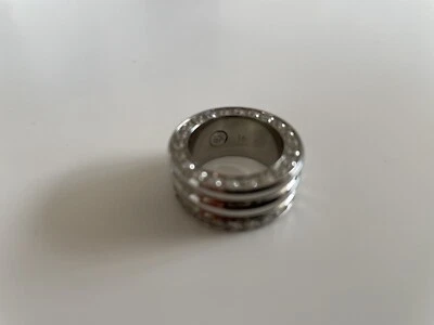 Energetix Ring Größe 16 Magnetschmuck Edelstahl Kristalle wie Neu - Bild 1 von 4