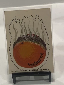 1979 Fleer Crazy Labels Sunburnt (US Fail Back) #44 - Picture 1 of 2