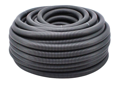 MEGAASTORE GMBH Flexibles Leerrohr Wellrohr mit/ohne Zugdraht 750N M16M20M25M32M40 Kabelschutz