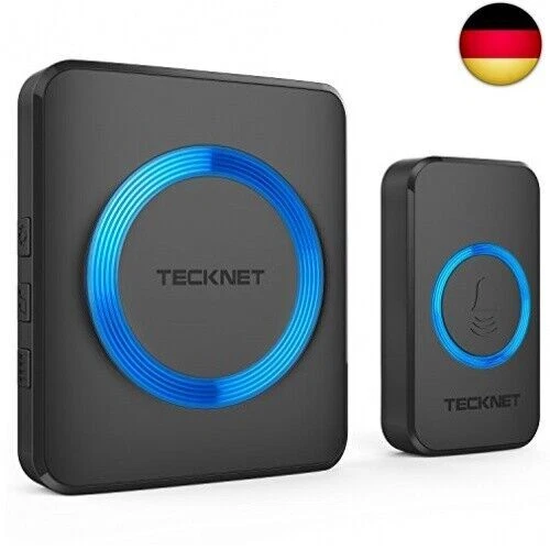 TeckNet Türklingel Wasserdicht - 8,6x5,7x7,4cm, Schwarz (841577)