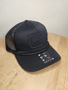 AUTHENTIC NIKE Dri-FIT Rise Structured Trucker Hat FB5379-010 - Picture 1 of 5