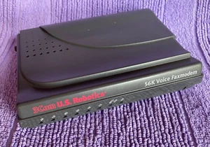 VINTAGE (1998) 3Com US Robotics 56K VOICE FAX MODEM with cables POSTAGE AT COST - Photo 1/6