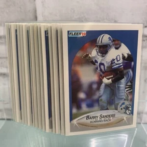 1990 Fleer Football Barry Sanders #284 15 Card Lot - Picture 1 of 3