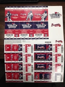 BIGLIETTO PLAYOFF COMPLETO ATLANTA BRAVES LA DODGERS 2013 STUB STRIP Kershaw vittoria 1 - Foto 1 di 1