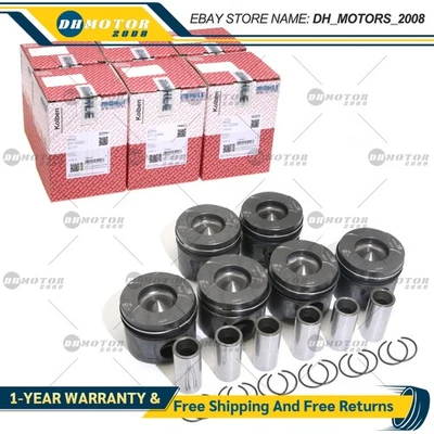 6X Pistons Rings Oversized +0.5 for Jeep Grand Wrangler RAM 3.0L Diesel 2014-22 - Image 1 of 4