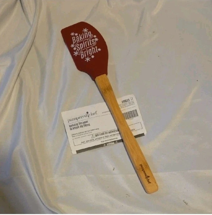 NUEVO -RETIRADO Espátula Raspadora Vacaciones Chef Mimado 100633 12.5" Navidad Hornear Foto 1 de 2