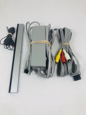 Nintendo Wii Cord Set Power Cord AV Cable Sensor Bar Bundle OEM Original - Image 1 of 4