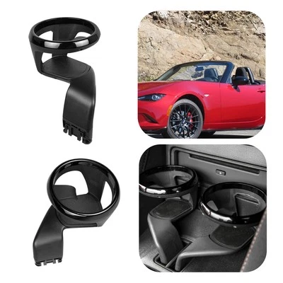 For MAZDA Roadster MX-5 Miata 2016-2025 Black Insert Drink Cup Holder 1Pair Foto 1 de 4