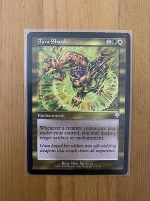 Aura Shards  - MTG Invasion -  Magic the Gathering LIGHTLY PLAYED - 2 Available - Image 1 of 4