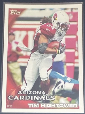 Topps NFL Football Arizona Cardinals Tim Hightower 2010 Excell. Cond Card No 4 - Image 1 of 3