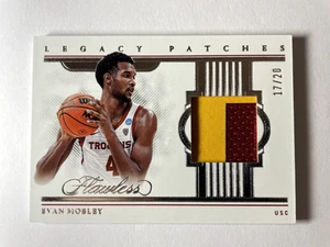 2022 Panini Flawless Collegiate NBA PLAYER WORN PATCH Evan Mobley USC /20 - Picture 1 of 2