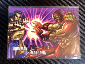 1996 Fleer Marvel Vision Iron Man vs Mandarin #98 NM - Picture 1 of 2