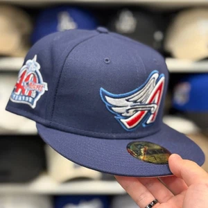 New Era LA Angels '40th Season Anniversary' Navy 59FIFTY Fitted | Request Size - Picture 1 of 5
