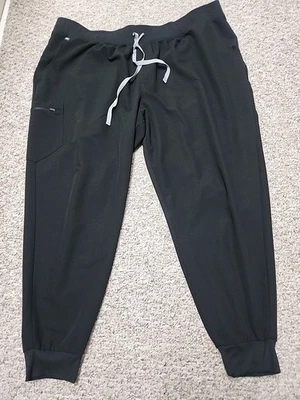 Calça esfoliante preta Figs tamanho 6XL/T 46x30 PO# 5315 joggers - Imagem 1 de 4