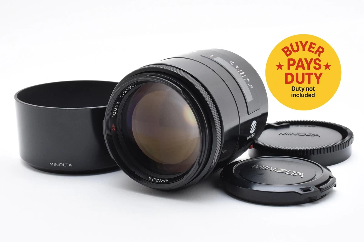 【希少品】MINOLTA AF 100mm F2 SONY Aマウント 希少 ミノルタ Minolta AF 100mm F2 単焦点レンズ フルサイズ対応