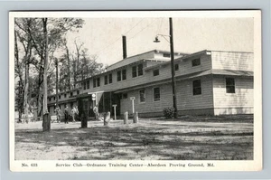 Aberdeen Proving Ground Maryland Armee Soldaten Ordnance Training Chrom Postkarte - Bild 1 von 2