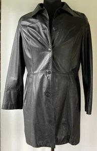 Danier schwarze Lederjacke herausnehmbares Thermolite-Futter / Knopfleiste / Größe L - Bild 1 von 7