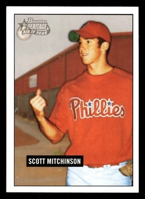 Scott Mitchinson 2005 Bowman Heritage #272 Philadelphia Phillies - Image 1 of 2