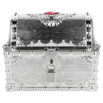  Caixa de armazenamento tema pirata caixas de doces grande baú de tesouro para crianças - Imagem 1 de 4