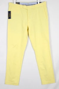 Polo Ralph Lauren Men's Greenwich Slim Straight Fit Chino Pants 33 x 32 Banana - Picture 1 of 4