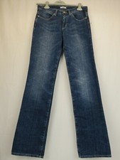 NWT VJC VERSACE NAVY BLUE COTTON LETTERING LOGO JEANS 27 