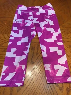 NWT UNDER ARMOUR Girls Leggings Purple Print FREE SHIPPING New! - Image 1 of 2