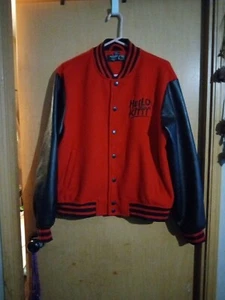 HELLO KITTY & FRIENDS X FOREVER 21 RED & BLACK VARSITY JACKET NEW! Size Med. - Picture 1 of 5