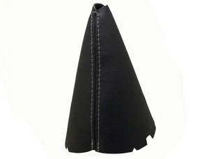 VOLKSWAGEN SHARAN (2001-2010) Soufflet Levier De Vitesse Cuir - Couture Gris - Picture 1 of 1