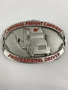 CARDINAL FREIGHT CARRIERS PROFESSIONAL DRIVER  BELT BUCKLE - Picture 1 of 3