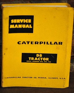 Caterpillar CAT D8 Tractor Factory Shop Service Manual Guide 35A 36A 46A - Picture 1 of 12