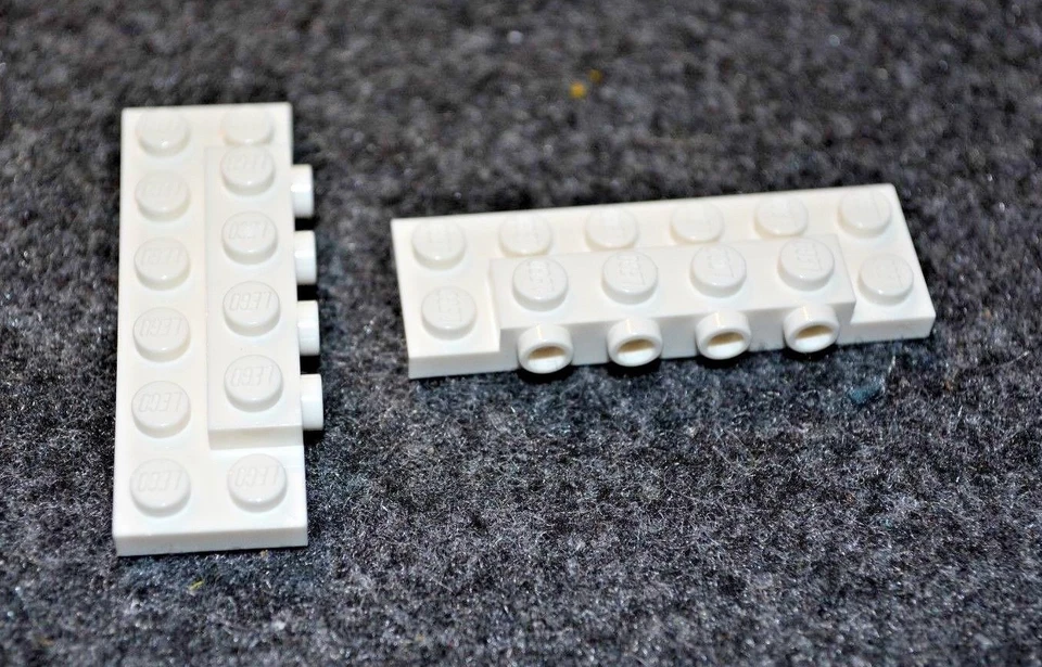 (2) 2x6x2/3 Blanco 90 grados Placa de cambio de dirección Ladrillos - Piezas NUEVAS Foto 1 de 1