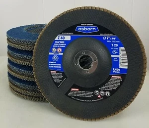 Osborn Flap Disc 7" x 7/8", Z 40 Grit, Type 29 (Box of 10) - Picture 1 of 1